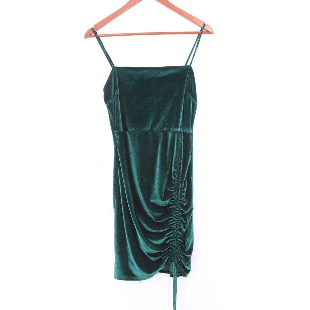 Windsor | Strappy Velvet Velour‎ Mini Dress Large